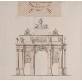 Jean-Nicolas Jadot, 1738.
Progetto dell’arco di trionfo di Porta San Gallo. Grafite, penna in bruno e acqurellatura su carta bianca, mm. 503×500