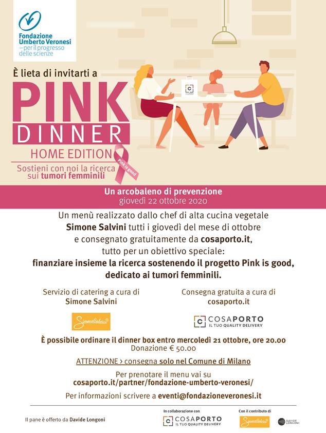 Pink Charity Dinner 22 ottobre