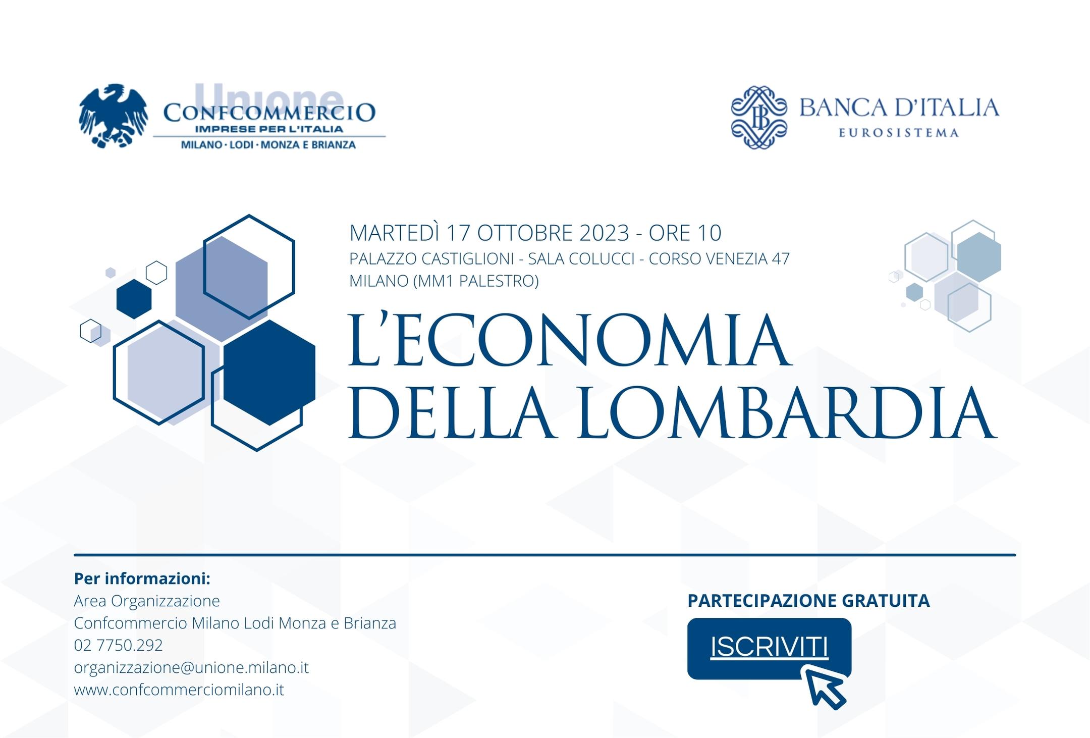 Confcommercio MiLoMB <br>e Banca d'Italia <br> Appuntamento il 17 ottobre