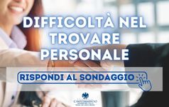 Difficoltà <br>nel trovare personale <br>Partecipa al sondaggio