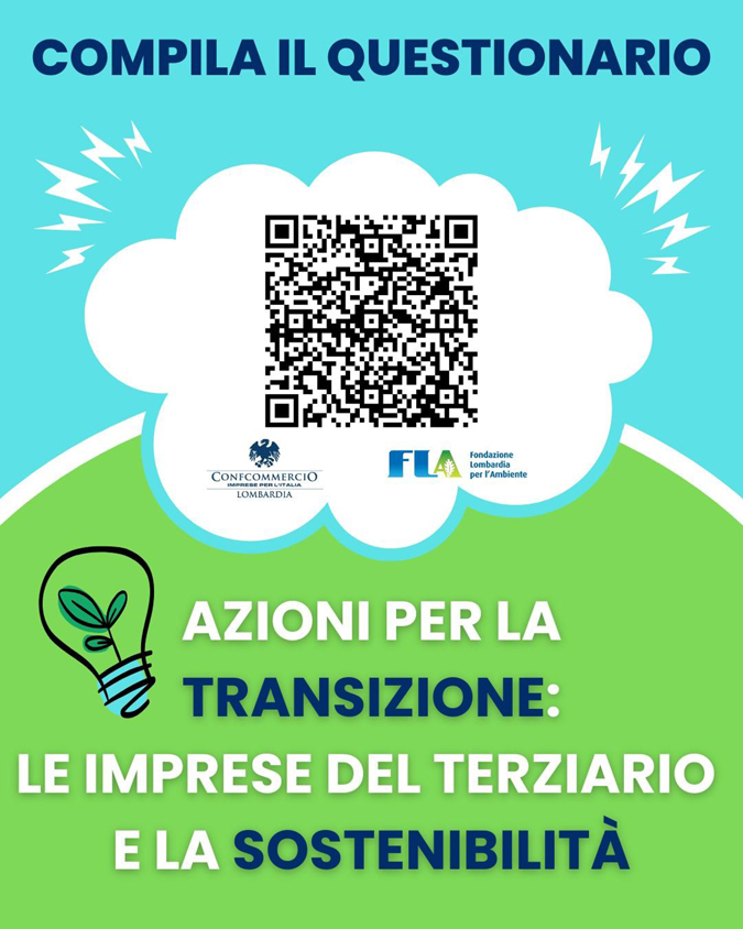 Questionario sostenibilità Confcommercio Lombardia con QR code_SITO