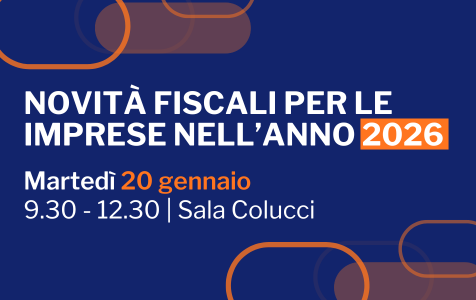 Partecipa il 20 gennaio <br>in Confcommercio Milano <br>al Convegno sulle novità fiscali 2026  