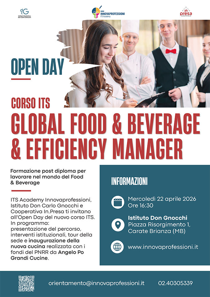 LOCANDINA OPEN DAY_CORSO ITS GLOBAL FOOD_sito