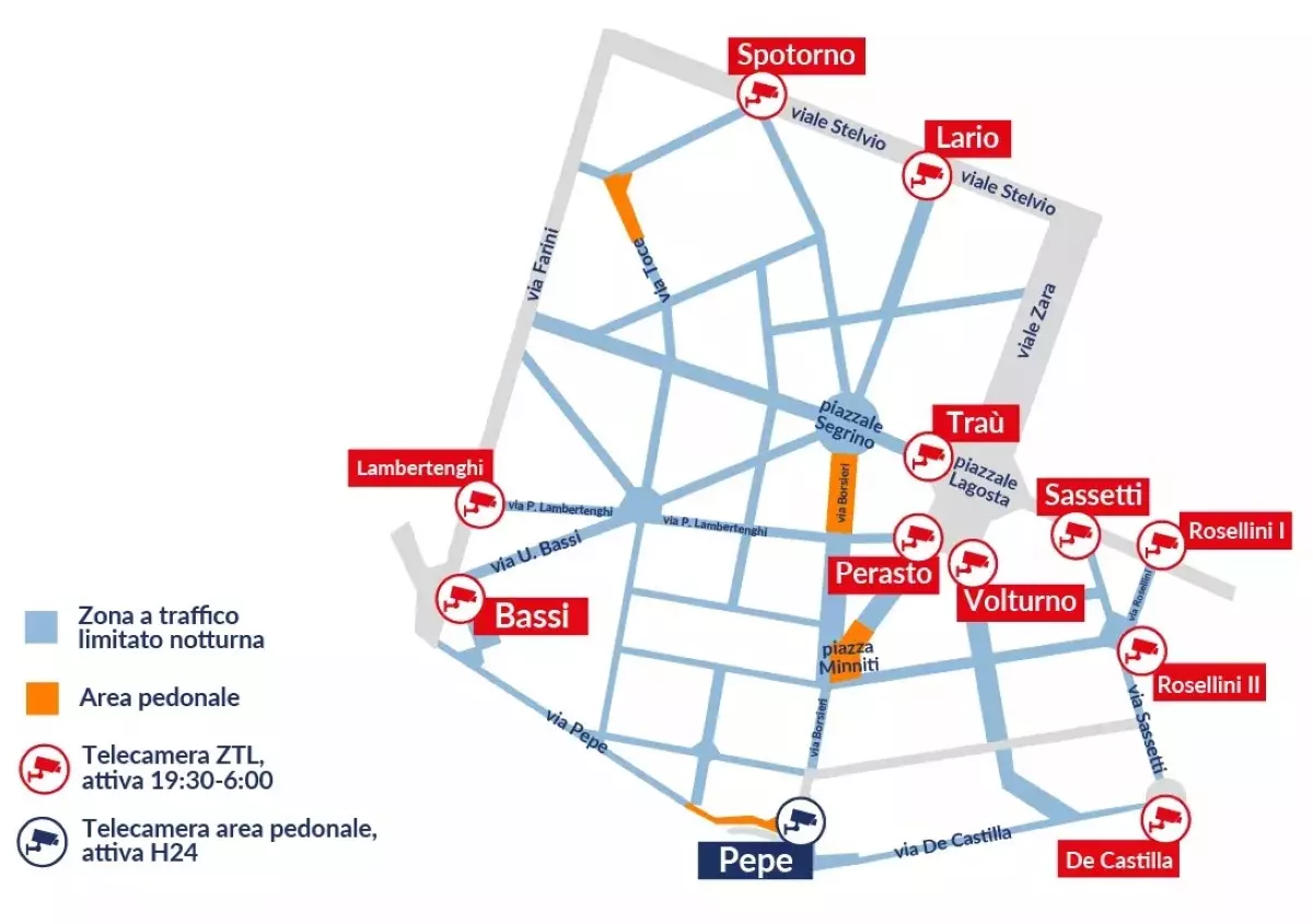 Mappa ZTL Isola comune Mappa ZTL Isola comune