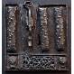 Spagna, Serratura da Cassa, Ferro forgiato, scolpito e traforato, 1500 circa, Cm 20.5 x 22,5
1500 circa / Spain, Chest Lock, Wrought, carved and engraved iron, c. 1500, Cm 20,5 x 22,5