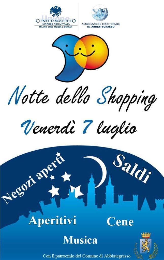 La Notte dello Shopping Abbiategrasso locandina