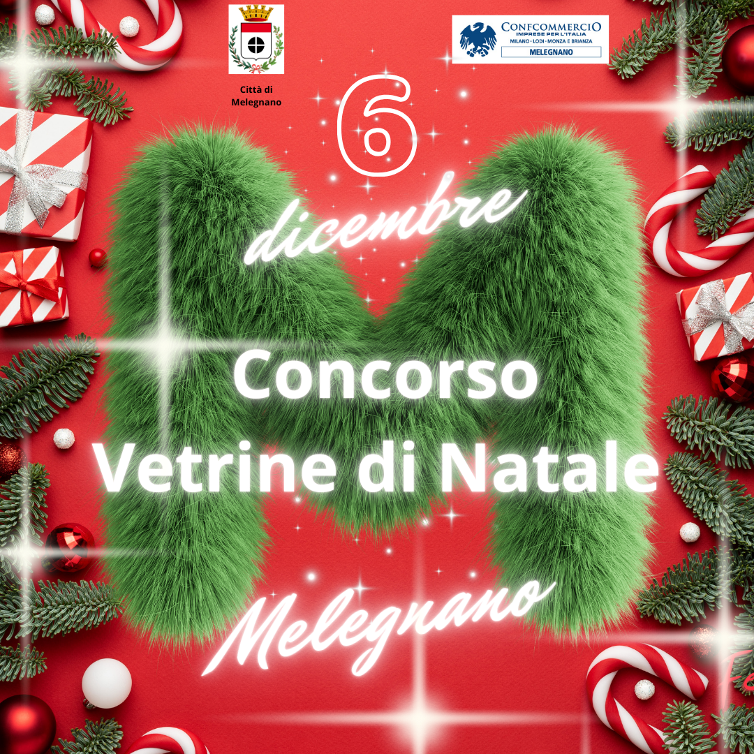 Locandina concorso vetrine 2024 Melegnano