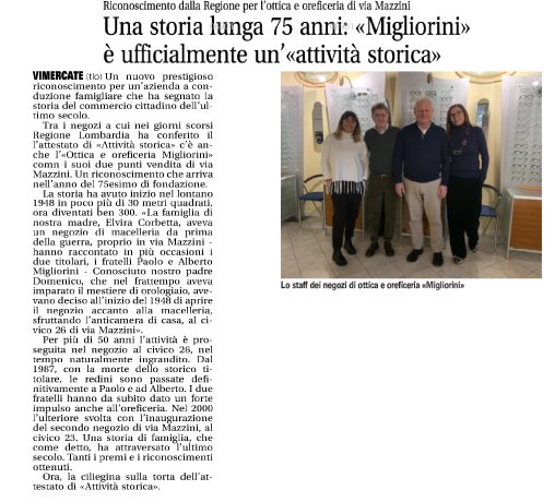 Giornale di Vimercate Migliorini